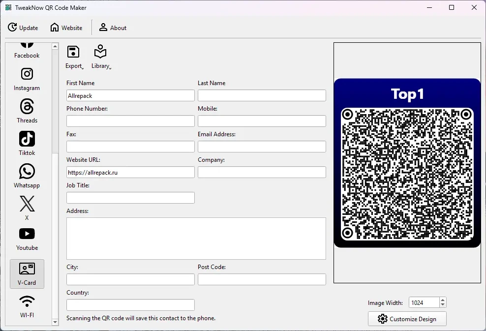 TweakNow QR Code Maker — изображение 2